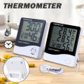 HTC-1 Or HTC-2 Electronic Temperature Humidity Meter, For Medical Indoor Room LCD Digital Thermometer Hygrometer Weather Station Alarm Clock. 