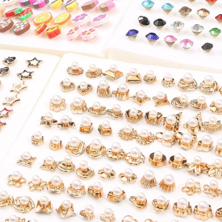100pairs/set%20Acrylic%20Rhinestone%20Stud%20Earrings%20For%20Women%20Girls%20Gold%20Silver%20Geometric%20Flower%20Star%20Earring%20Jewelry%20Brinco%20-%20Image%204