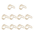 Wudu Nail Rings Non Tarnish 10PCS Adjustable No Glue No Women Gift Ring Set For HALAL NAILS Decoration (10 Pieces).