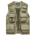 Multi Pockets Summer Mens US Tactical Hiking Fishing Vest Mens Photographer Waistcoat Mesh Cargo Sleeveless Jacket Tool Vest 6XL BunnyGarden. 