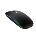 Aptech W61 Wireless Rechargeable Silent and Bluetooth  RGB Mouse. 