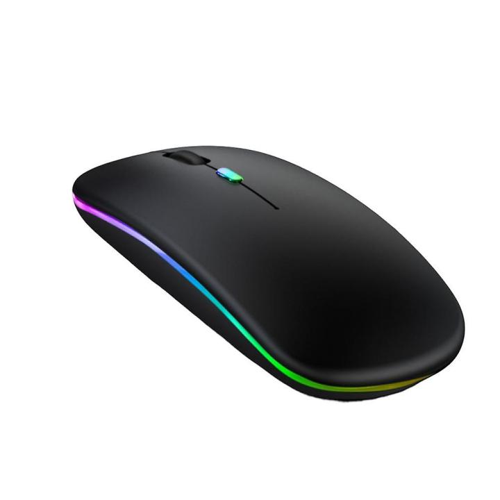 Aptech W61 Wireless Rechargeable Silent and Bluetooth  RGB Mouse