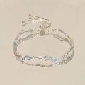 Fashion Cherry Blossom Bracelet Shiny Flower Bow Charm Bracelets Bangles Gifts MIRRORRR. 