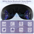 ph Sleep Mask Block Out Light Eye Mask Headphones With White Noise 3D Contoured Night Blindfold For Back Side Sleeper.