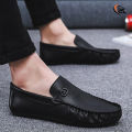 Leather GG Loafers Men Fashion shoes Casual Solid Moccasin For Men Black Collours. 