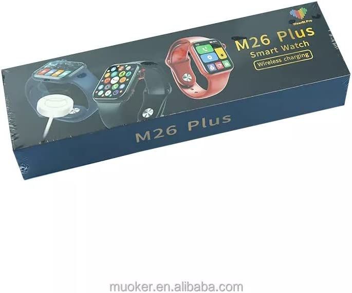 M26 Plus Sport Smart Watch Men Customize Wallpaper Smartwatch Women Sleep Heart Rate Monitor Watches IWO M26Plus For Android IOS