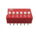 3Pcs- 6 Position DIP Switches 2.54mm Pitch Horizontal DIP Switch Six Positions Piano Type Dial DIP Slide Switch For Electronics Circuit PCB.