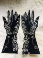 2 hand Mehedi Art mehedi sticker henna design. 