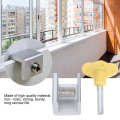 10 Set Sliding Window Safety Lock Aluminum Alloy Slide Security Stopper with Keys. 