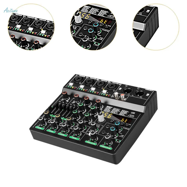 6%20Channel%20Mixer%20Professional%20256%20Reverb%20Effect%20Audio%20Mixer%20Sound%20Board%20System%20for%20Computer%20-%20Image%208