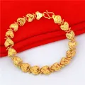 Snatching for brass fashionable women's gold-plated Vietnamese sand gold bracelets, explosive event. 