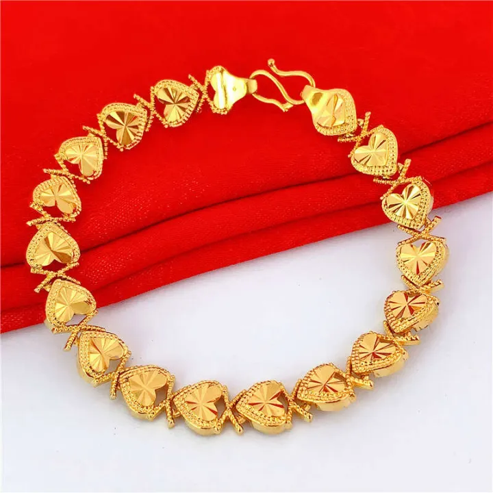 Snatching for brass fashionable women's gold-plated Vietnamese sand gold bracelets, explosive event