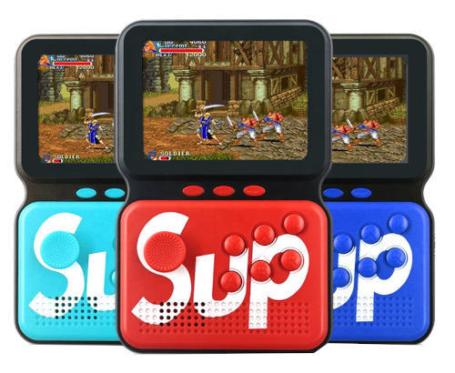Sup M3 Video Games Consoles Retro Classic 900 Games In 1 Handheld Gaming Players Sup Console Game Box- Red Color