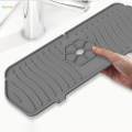 2pcs Kitchen Counter Faucet Absorbent Pad Silicone Sink Water Splash Mats. 