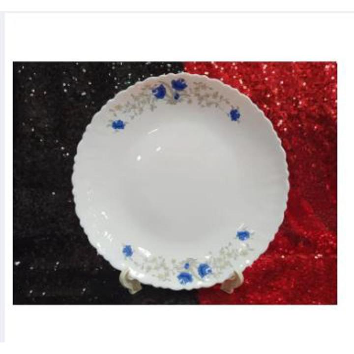 Opal Glass Dinner Plate Set Dinnerware Set-6 Pcs