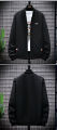 Men's Casual Long Sleeve Zipper Baseball Collar Bomber Jacket, Chic And Trendy Regular Fit Windbreaker Jacket For Spring. 