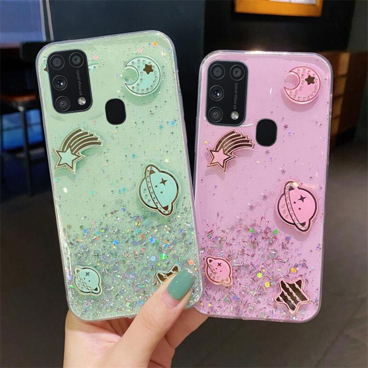 Glitter Samsung M21 Cover For Girls Phone Case Samsung Galaxy M21
