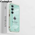 For Realme C65 case Shining Maple Leaf Design soft plating Cover For Realme C65 Back cover Phone cases.
