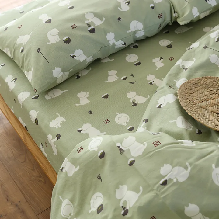 100%25%20Cotton%20Printed%20Sheet%20Beautiful%20Patterns%20Crisp%20Comfortable%20Bedding%20All-Season%20Bed%20Sheet%20Quilt%20Cover%20Pillowcase%201piece%20-%20Image%207