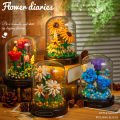 Diy Micro Flower Building Blocks Mini Bricks Particles Eternal Life Flowers Home Decoration Assembling Puzzle Toy Children Gift KankongAgu.
