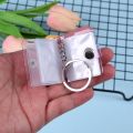 Clear PVC Small Picture Book Mini Photo Album Keychain Photos Key Chain. 