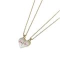 Fashion Magnetic Heart Shape Necklace Sweet Romantic Electrocardiogram Pendant Necklace Love Couple Necklace for Women Girls Jewelry Valentine's Day Gift. 