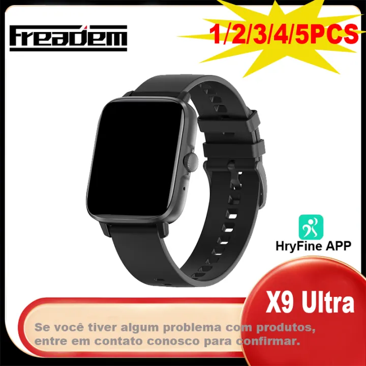 45mm X9 Ultra Smart Watch Men Women 2.0inch Wireless Charging Bluetooth Call NFC Customize Dail HryFine APP Sports Smart Watch