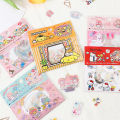 Hello Kitty Cute DIY Hand Account PVC Transparent Bronzing Sticker Pack Stickers GJCUTE. 