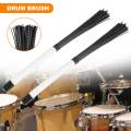 2Pcs Cajon Brush Telescoping Drum Brushes Nylon Sticks Percussion for Jazz Stick Drum Musical.