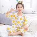 Boys Girls Pajamas Set Children Penguin Pajamas Cotton Kids half sleeve Pyjamas Children Pijama Baby Sleepwear Clothing 6 9 12Y. 