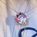 Douyin with the Sanrio series necklace female cute soft girl cartoon Baku cinnamon dog pendant to give girlfriends gifts. 