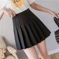 High Waist A Line Pleated Mini Skirt For Women 2020 Spring Summer Skirts Pink Black Sky Blue And White Cute Skirt High Quality. 