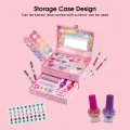 HelloKimi Kids Makeup Kit for Girl Children's Makeup Set Girl Real Makeup Washable Cosmetics Kit Little Girls Make Up Toy Non Toxic Cosmetics Play Set Beauty Toy with Cosmetic Case. 