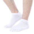 Socks Solid White Black Gray Men Cotton Toe Socks Bamboo Fiber High Quality Male Summer Winter Five / 5 Finger Business Sock Sox. 