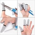Reusable Hppe Rated Cut-Resistant Finger Cots Glove Finger Protectors - Anti-Cut Finger Gloves For Protection.