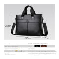 LINGZHIDAISHU Brand Business Men's Briefcase High-Quality Handbag Leather Men's Laptop Bag Messenger Bag Men Brown. 