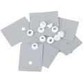 10Pcs Thermal Insulator Pad For TO-3P Transistor Silicone Insulator TO3P Insulator Sheet For 5200 1943 Mosfet Transistors With Insulation Plastic Washer Grease G-uns.