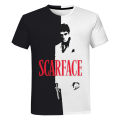 Scarface Tony Montana 3D print T-shirt hot movie Harajuku streetwear cool T shirt men women fashion casual personality tops tees. 