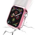 For Apple Watch Series 6 & SE & 5 & 4 44mm Plating TPU Round Hole Hollowing Protective Case. 