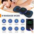 EMS Mini Neck Pulse Massager Electric LCD Display Stretcher EMS Mini Massager 2 pad.