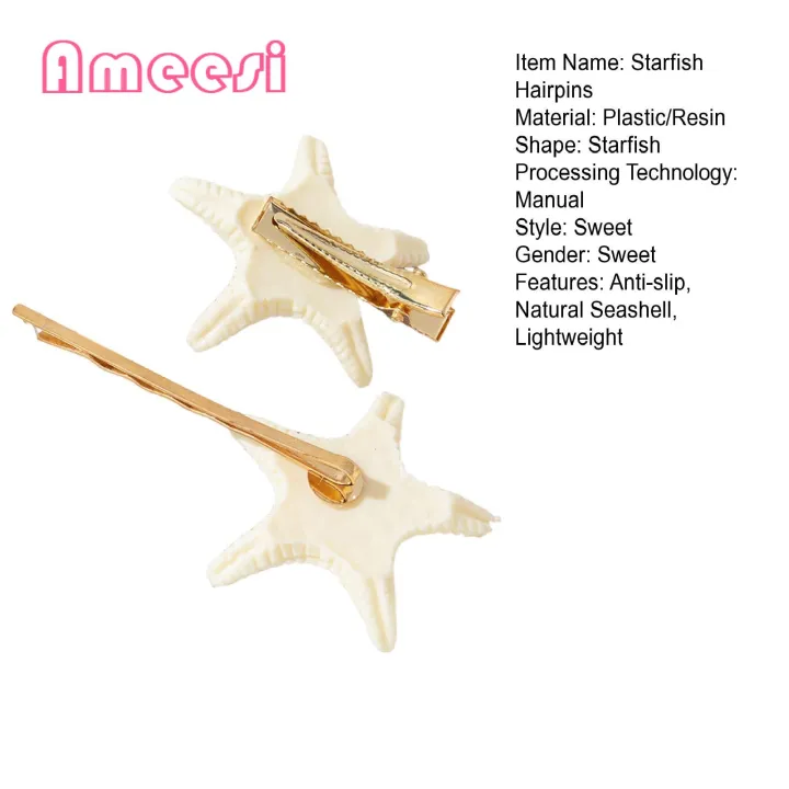 Starfish%20Hairpins%20Vintage%20Seashell%20Hairpin%20Set%20Stylish%20Anti-slip%20Stainless%20Side%20Clips%20for%20Women's%20Hair%20Lightweight%20Exquisite%20Hair%20Accessories%20Sweet%20Hair%20Clips%20-%20Image%204