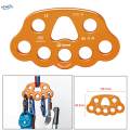 8 Holes Rigging Plate Climbing Paw 4500kg High Strength Work Descender Abseiling Hardware Accessories Equipment.