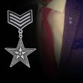 【Atoztide Store】Vintage Unisex Uniform Alloy Badge Fashion Jewelry. 
