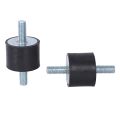 8 Pieces M10 Rubber Shock Absorber Double External Thread Rubber Anti-Vibration Vibration Isolator Durable.