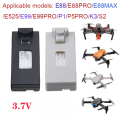 Drone Battery 3.7V 2000mah High Capacity RC Drone Battery Rechargeable for E88, E88 PRO, E99 PRO, K3, E525 PRO Mini Uav Drone Battery 2000mah hg. 