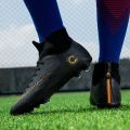 New Men's Outdoor Soccer Shoes Football Boots High Ankle Kids Cleats Crampon Training Football Sneakers Size 35-45 Dropshipping. 