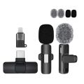 Cross-border K8K9 wireless lavalier microphone, intelligent noise cancellation, live video, radio microphone, one drag two. 