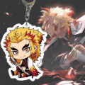 Cute Kamado Tanjirou Women Kimetsu no Yaiba Demon Slayer Keychain Anime Pendant Acrylic Key Chain Cartoon.