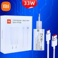 Xiaomi-Poco X3 Pro Fast Charger, Original Turbo Charge Adapter, 6A Type C Cable for Redmi Note 13, 12, 11, 10, 9 Pro, 33W.
