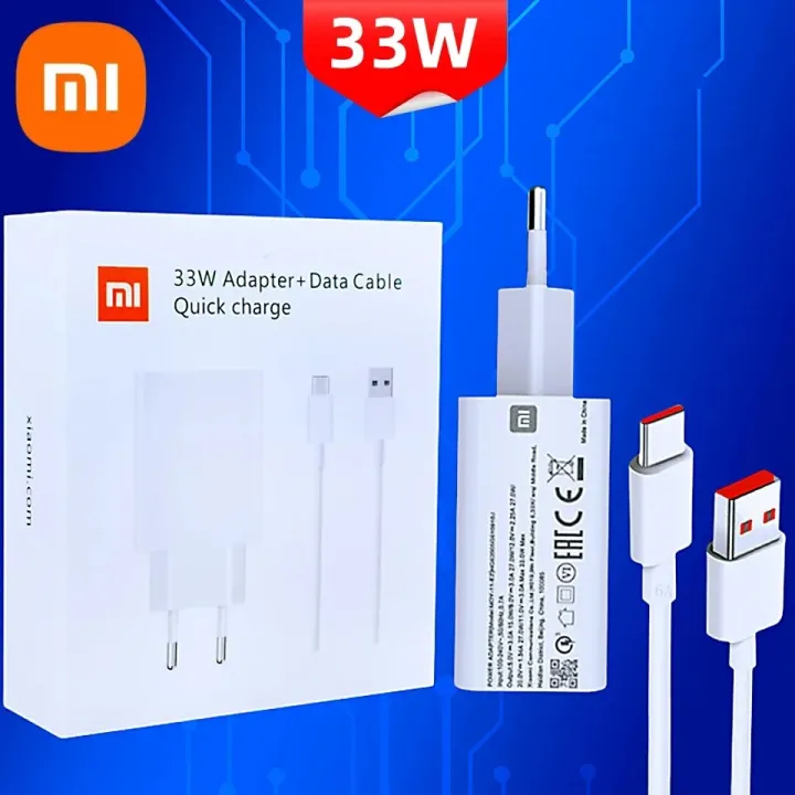 Xiaomi-Poco X3 Pro Fast Charger, Original Turbo Charge Adapter